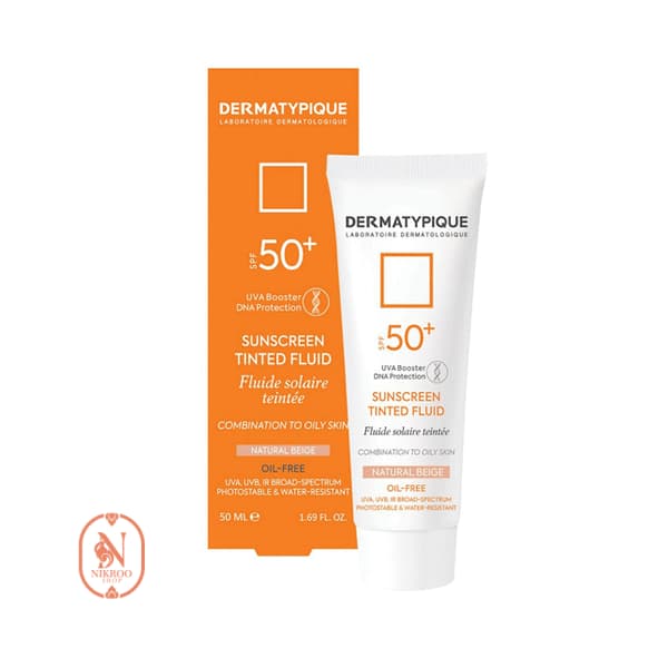 فلوئید ضد آفتاب رنگی پوست مختلط و چرب درماتیپیک SPF50