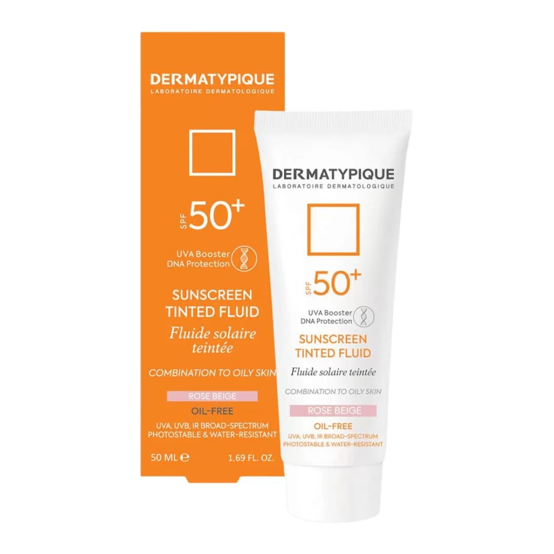 فلوئید ضد آفتاب رنگی پوست مختلط و چرب درماتیپیک SPF50 — تصویر ۳