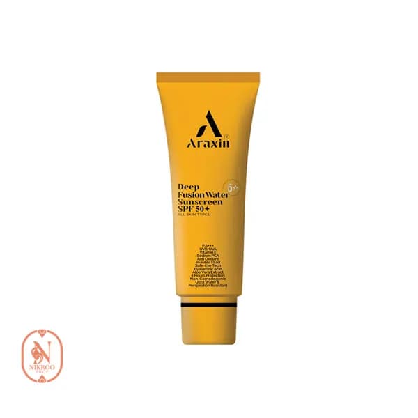 ضدآفتاب فیوژن واتر آراکسین SPF50 حجم 40 میل