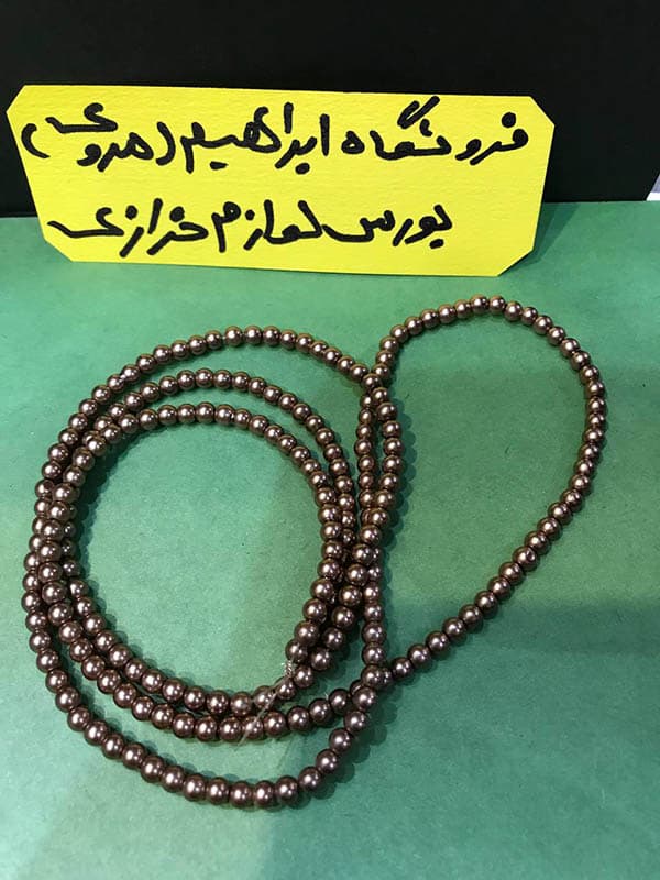 مروارید سنگی سایز ۴ نسکافه ای تیره