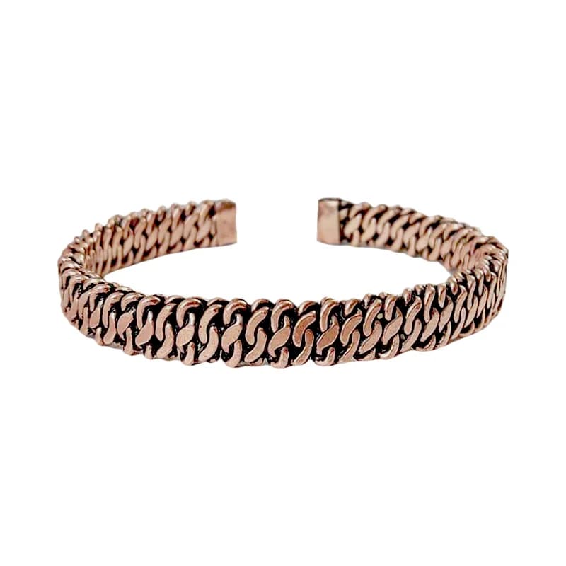 دستبند مسی بافت گره ساده کد JW672