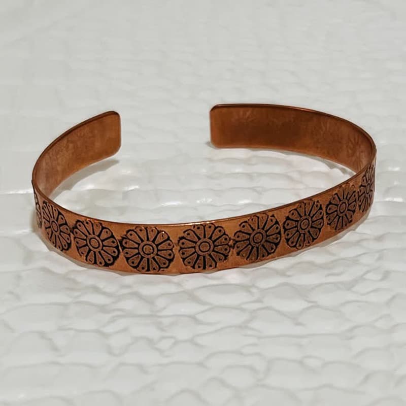 دستبند زنانه طرح گل لوتوس کد JW123 — تصویر ۲