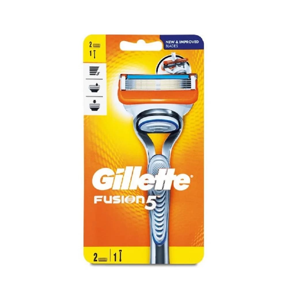 خود تراش ژیلت فیوژن 5 اصل آلمان Gillette Fusion 5 دو یدک — تصویر ۲