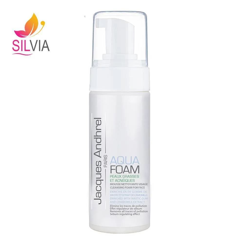 فوم شستشوی صورت پوست چرب و مستعد آکنه Aqua Foam ژاک آندرل 150 میل — تصویر ۲