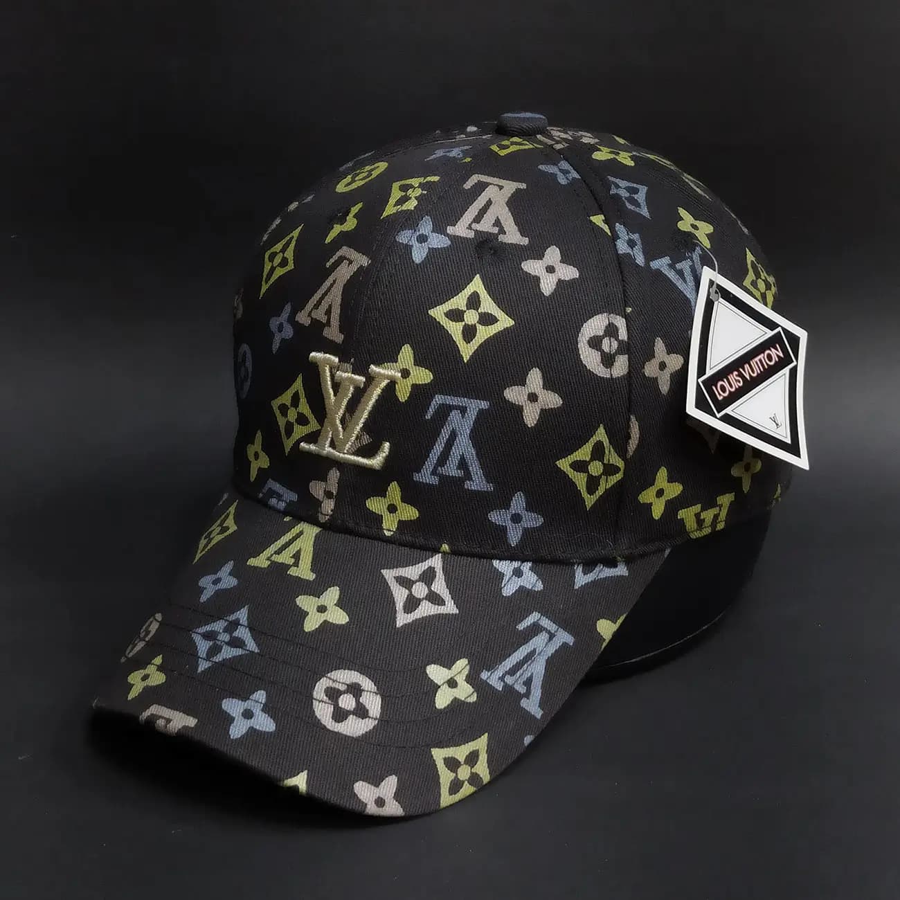 کلاه بیسبالی کتان چاپی Louis Vuitton طرح LV | کلاه کپ فشن با طراحی مونوگرام