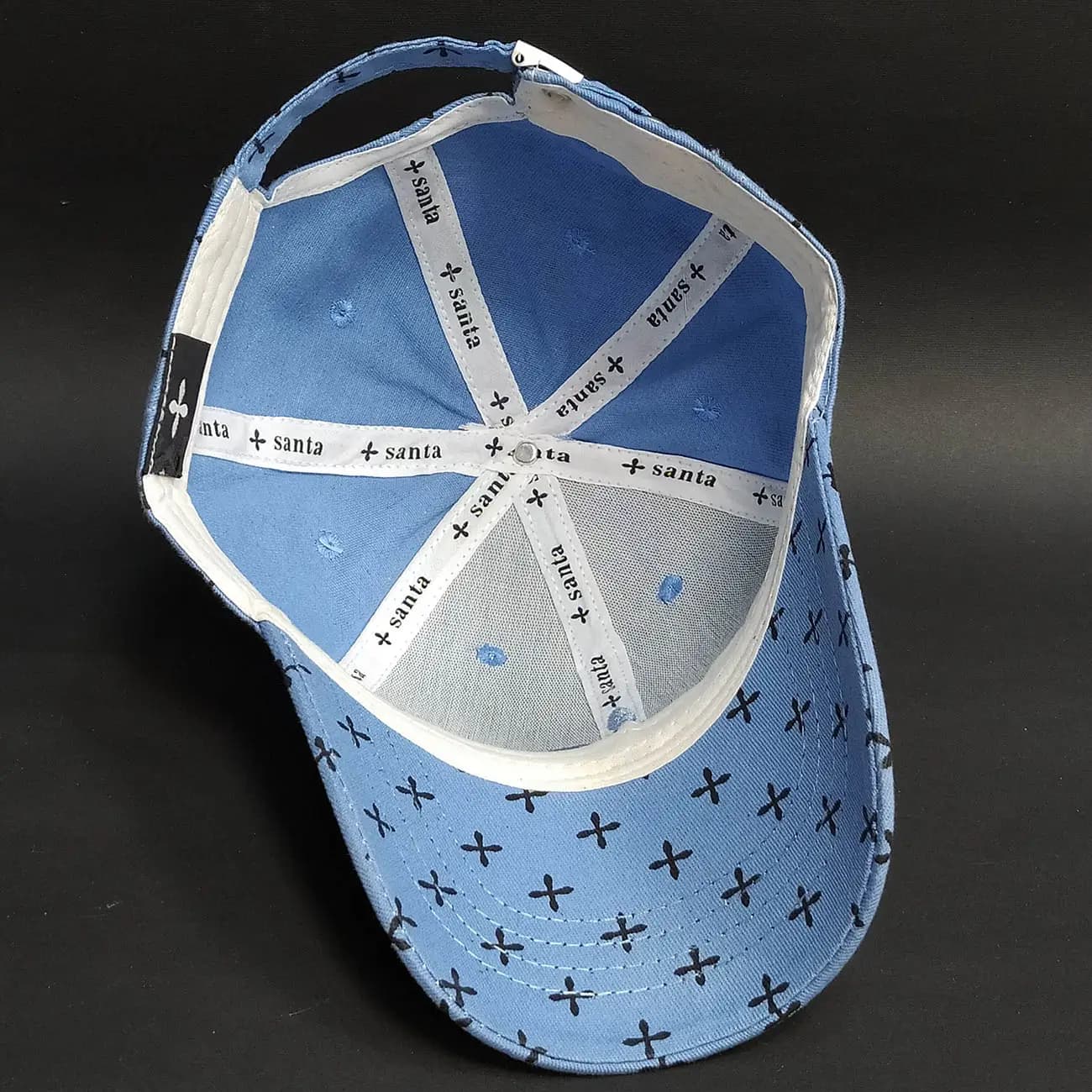 کلاه بیسبالی کتان چاپی YAH KINGDOM WEAR طرح Santa | کلاه کپ استریت‌ویر با چاپ گرافیکی — تصویر ۶