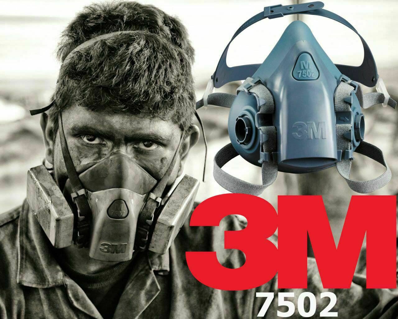 ماسک نیم صورت 3M-7502اصلی — تصویر ۲