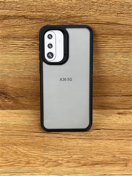 گارد مات samsung a36 مشکي دور سرمه اي