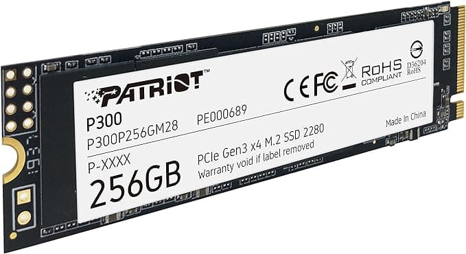 اس اس دی اینترنال پتریوت P300 ظرفیت 256 گیگابایت /PATRIOT P300 256GB m2 NVME