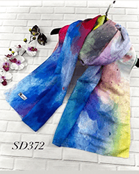 شال نخی آبرنگی کد SD372
