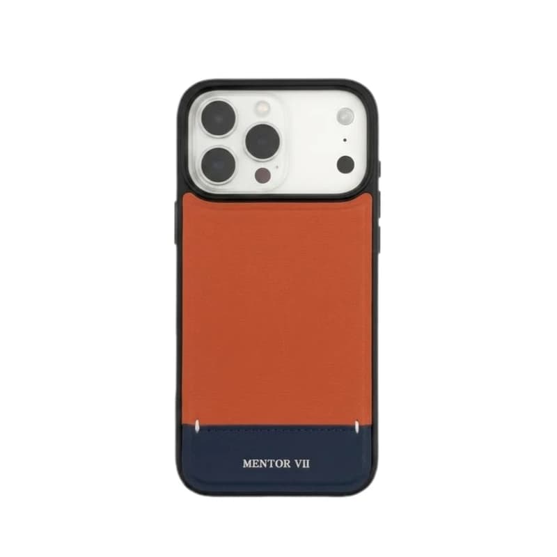 کاور قاب گارد منتورهفت مدل duotone مناسب براي گوشي موبايل اپل iphone 17 promax نارنجي