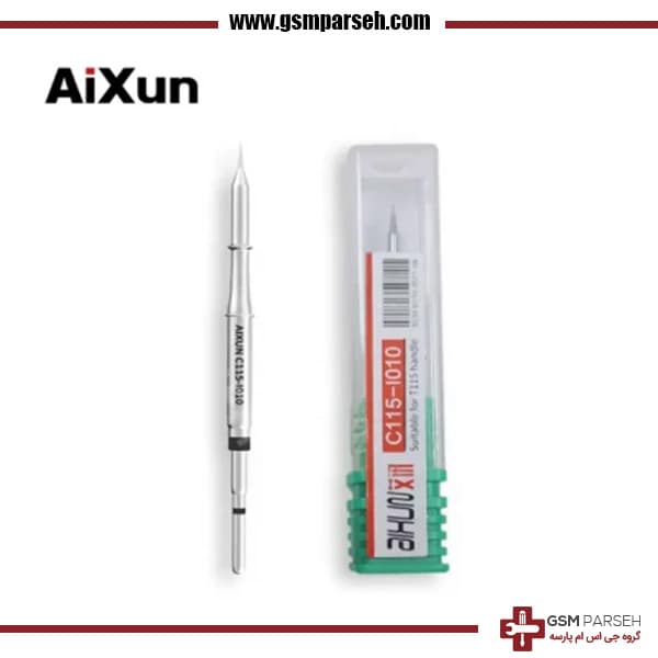 نوک هویه C115 جی سی – سر هویه C115 کاتری، صاف و کج AIXUN — تصویر ۲