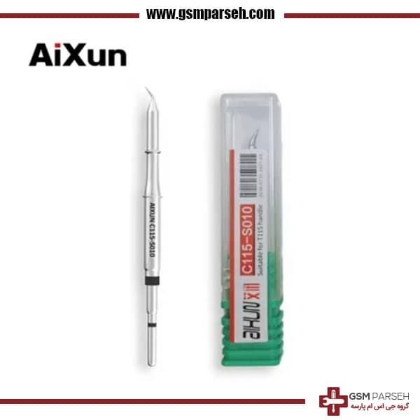 نوک هویه C115 جی سی – سر هویه C115 کاتری، صاف و کج AIXUN — تصویر ۴