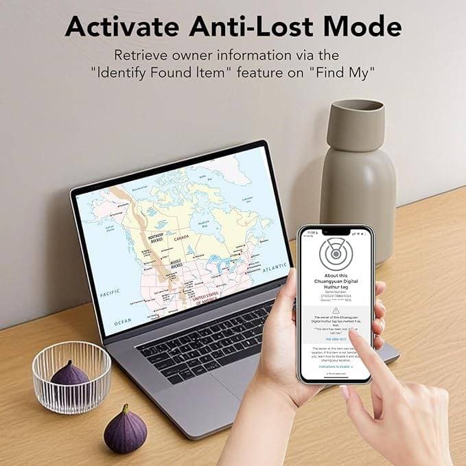 ایرتگ ردیاب هوشمند WL FINDER مدل BF18 بسته ۴ عددی ردیاب اپل — تصویر ۶