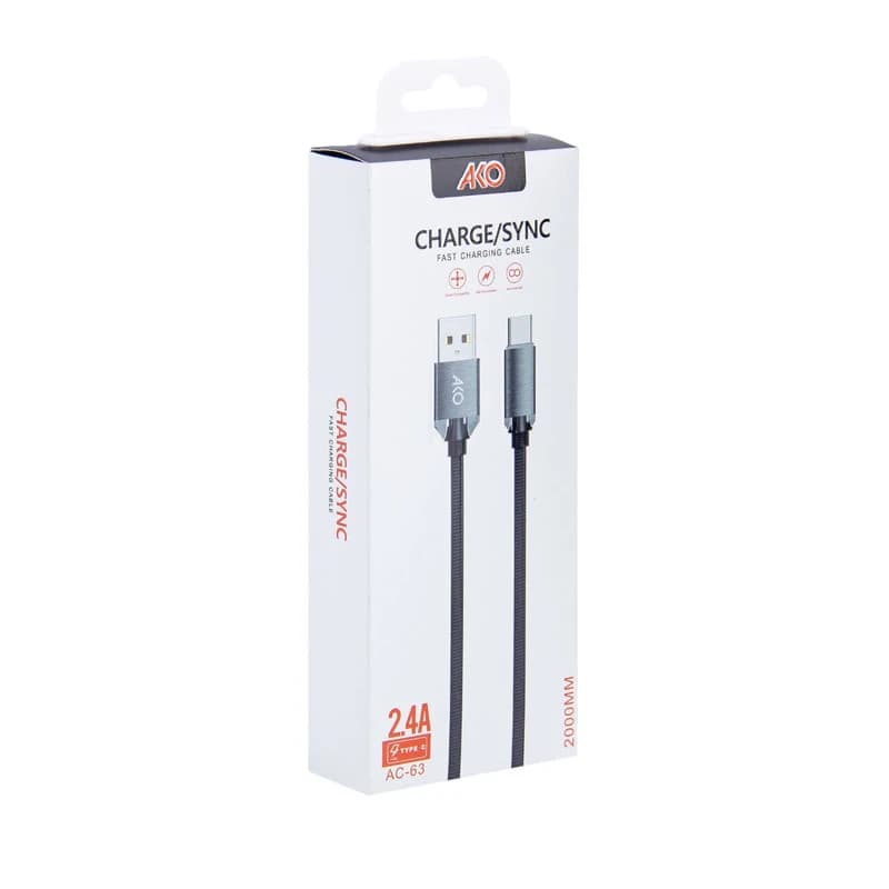 کابل تبدیل USB به USB-C آکو مدل AC-63 طول 1 متر