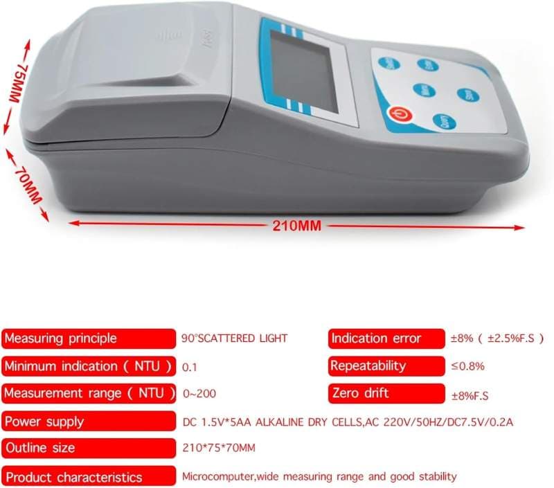 کدورت سنج دیجیتال هوشمند Toplionace مدل ZD-2A — تصویر ۷
