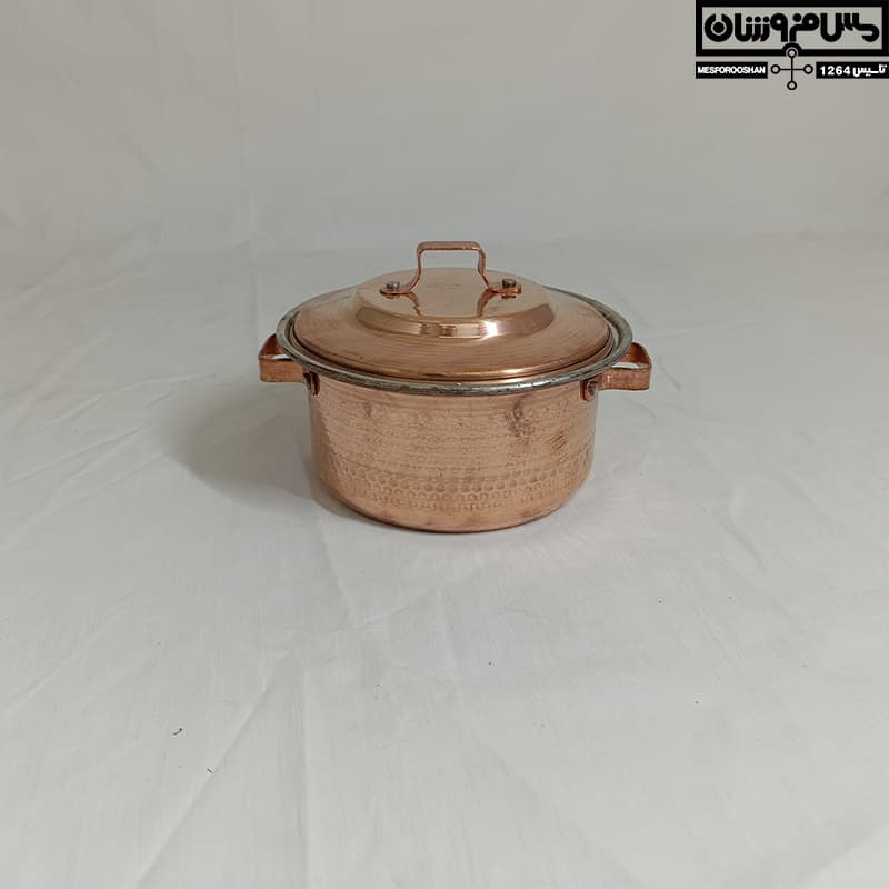 ست 1 نفره قابلمه ماهیتابه مسی مدل امیر — تصویر ۶