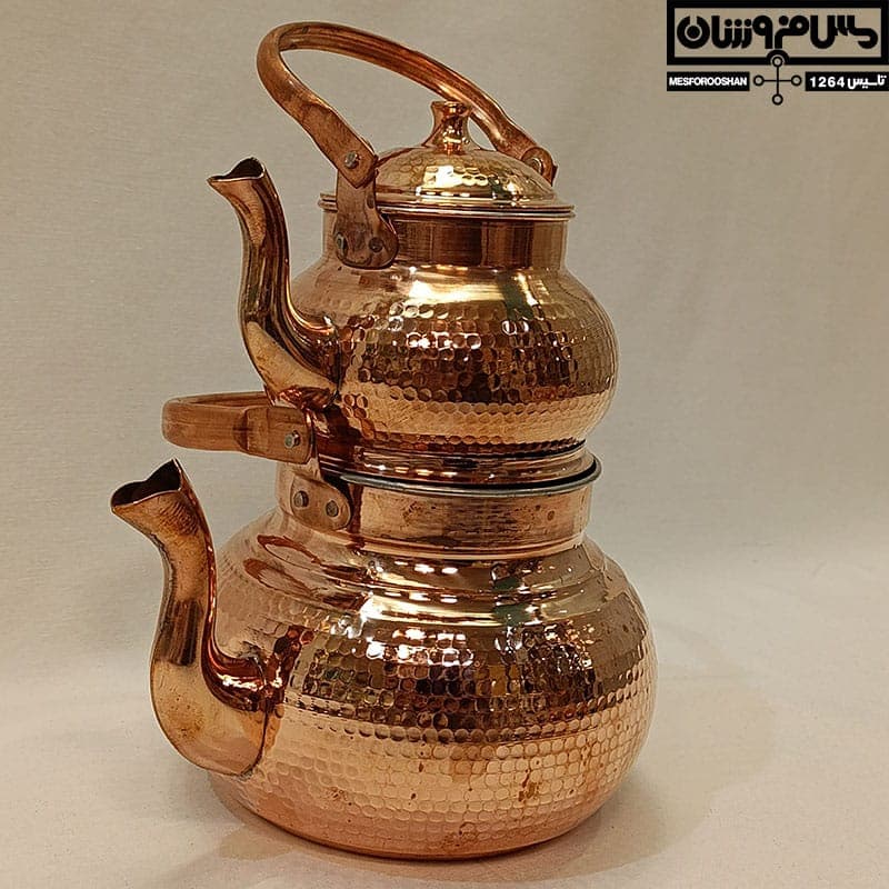 کتری و قوری مسی مدل تیام — تصویر ۷