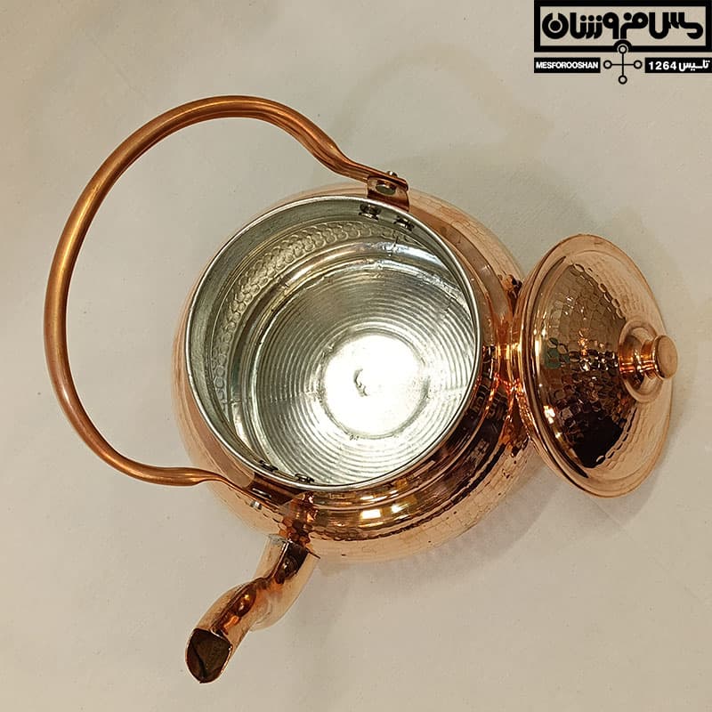کتری و قوری مسی مدل تیام — تصویر ۴