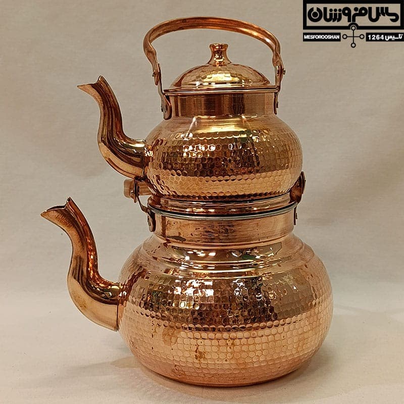 کتری و قوری مسی مدل تیام — تصویر ۶