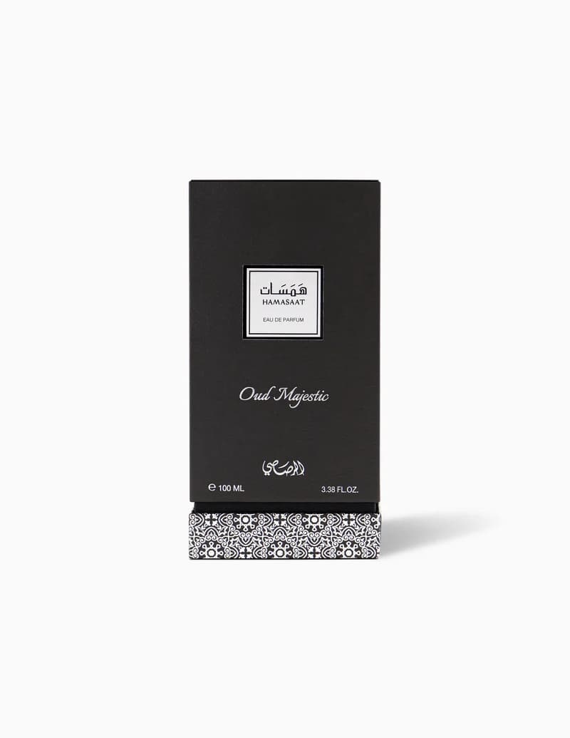 ادکلن Rasasi Hamasaat Oud Majestic-ادکلن همسات عود ماجستیک رصاصی — تصویر ۲