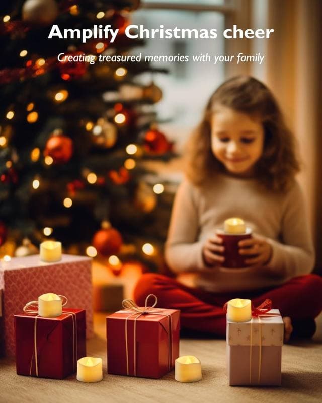 شمع‌ LED بدون شعله تایمردار ۱۲ عددی Homemory کنترل از راه دور — تصویر ۴