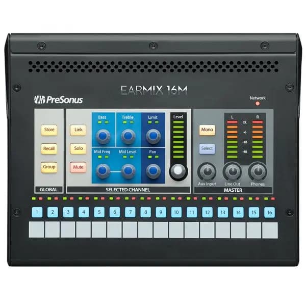 کنترلر نرم افزار Presonus EarMix 16M AVB