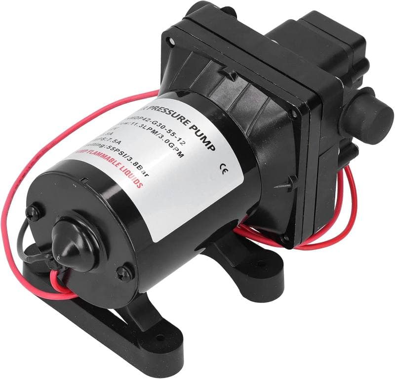 پمپ آب هیدرولیک دیافراگمی فشار آب متغیر Aramox مدل NMDP42-G30-55-12 همراه با فیلتر