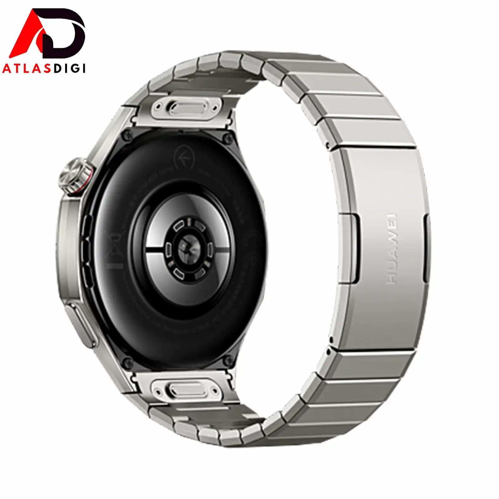 ساعت هوشمند هواوی ‏مدل HUAWEI WATCH GT 6 Pro 2025 با بدنه‌ی نقره‌ای فضایی از جنس آلیاژ تیتانیوم و بند تیتانیومی — تصویر ۵