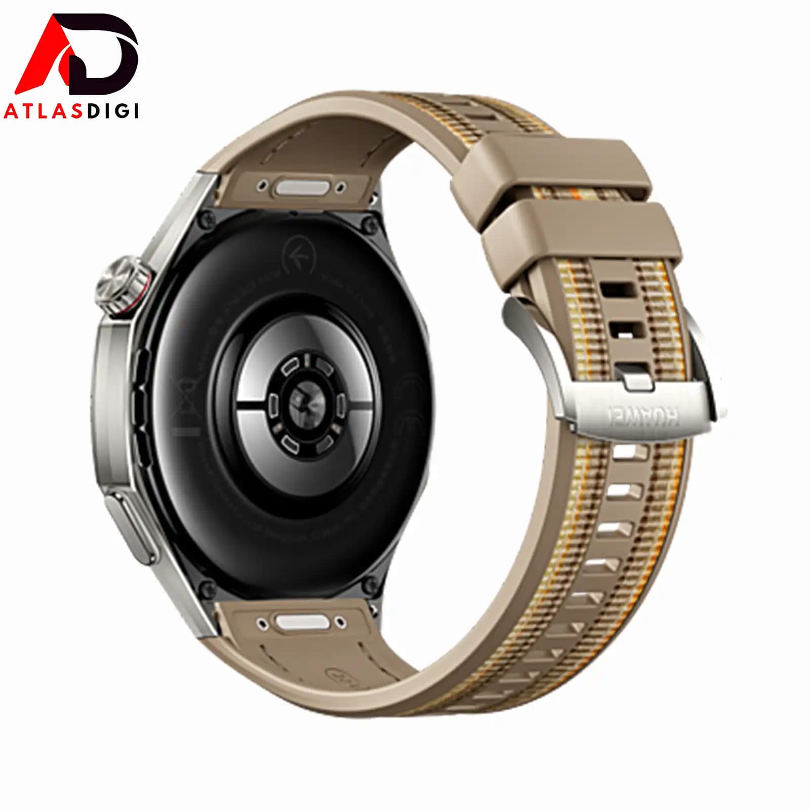 ساعت هوشمند هواوی ‏مدل HUAWEI WATCH GT 6 Pro 2025 با قاب تیتانیومی قهوه‌ای کهربایی و بند بافته‌شده‌ی ترکیبی قهوه‌ای — تصویر ۵