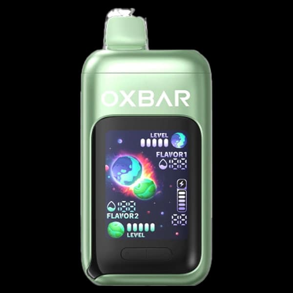 پاد یکبار مصرف اوکسبار موز کیوی توت فرنگی 50000 پاف oxbar dualblend strawberry kiwi banana pod