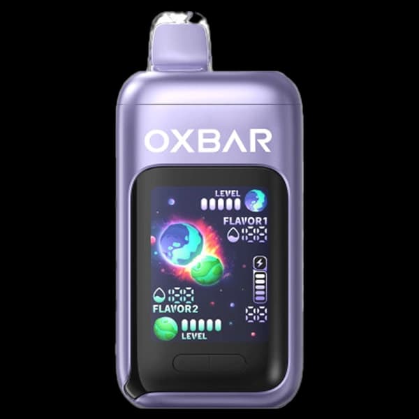پاد یکبار مصرف اوکسبار هلو انگور 50000 پاف oxbar dualblend peach grape pod