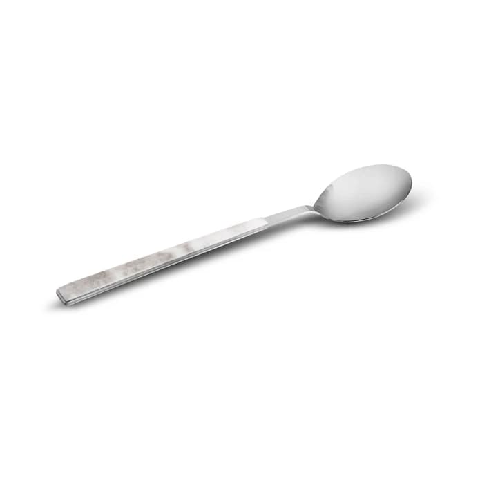 سرویس قاشق و چنگال 6 نفره 36 پارچه کاراجا مدل Leda سفید طرح مرمر — تصویر ۷