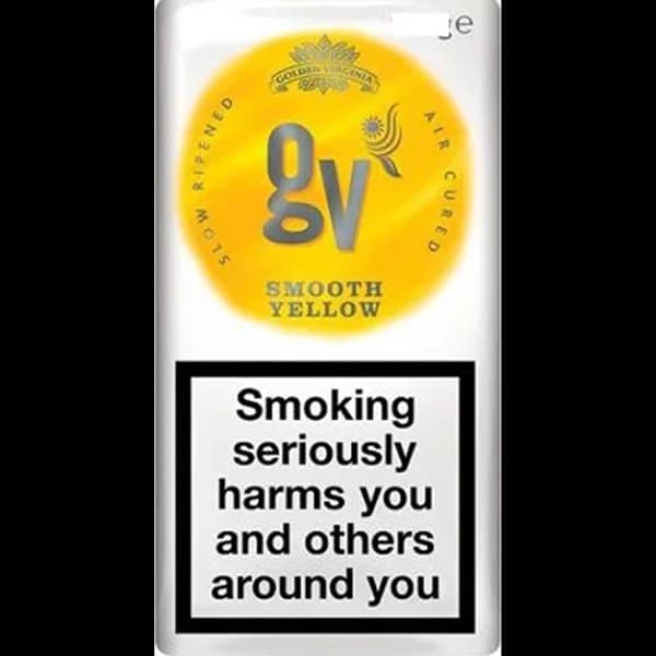 توتون سیگار جی وی زرد Gv bright yellow hand rolling tobacco