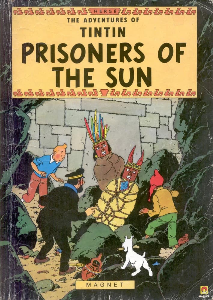 کتاب زندانیان خورشید (Prisoners of the Sun: The Adventures of Tintin 14) نسخه انگلیسی PDF | هرژه