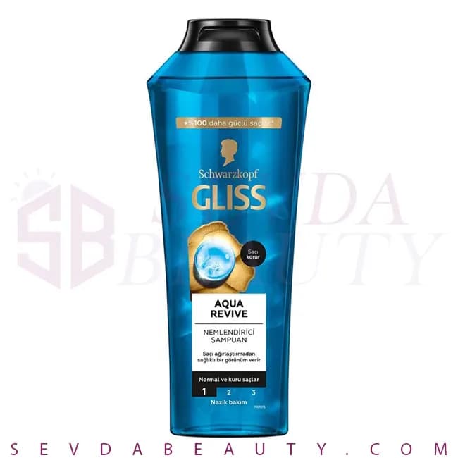 شامپو Aqua Revive مو گلیس مرطوب کننده 500 میل