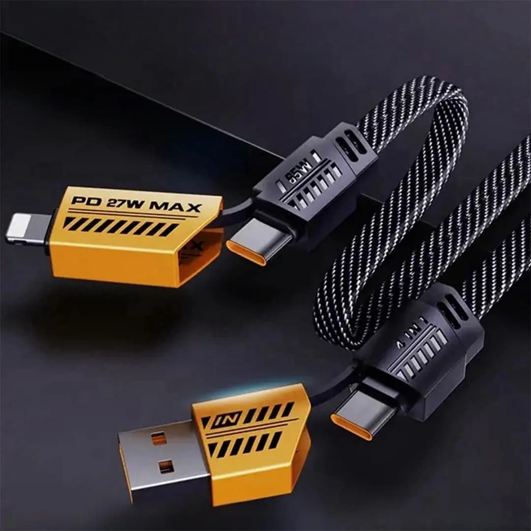 کابل شارژ 4 کاره فست شارژ مدل 4IN 1CABLE — تصویر ۳