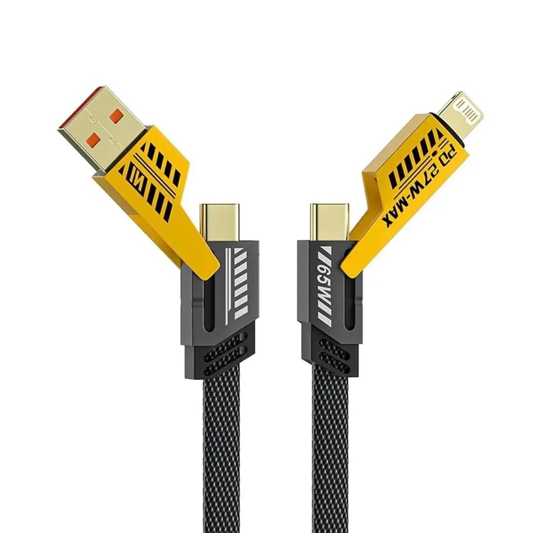 کابل شارژ 4 کاره فست شارژ مدل 4IN 1CABLE