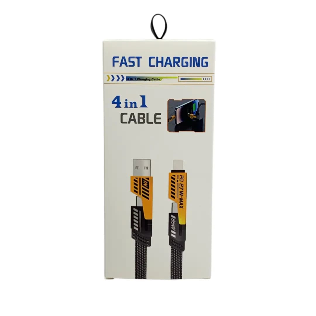 کابل شارژ 4 کاره فست شارژ مدل 4IN 1CABLE — تصویر ۴