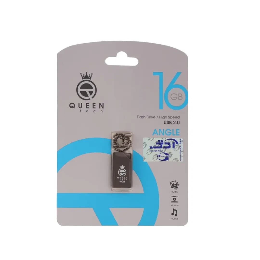 فلش مموری کوئین تک مدل ANGLE 16G QUEEN باظرفیت 16گیگابایت