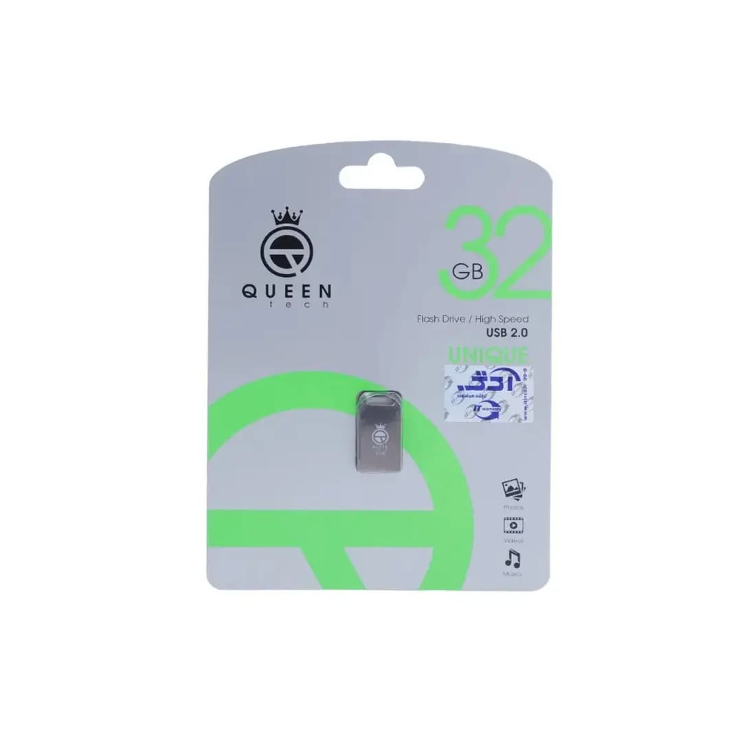 فلش مموری کوئین تک مدل UNIQUE 32G QUEEN باظرفیت 32گیگابایت