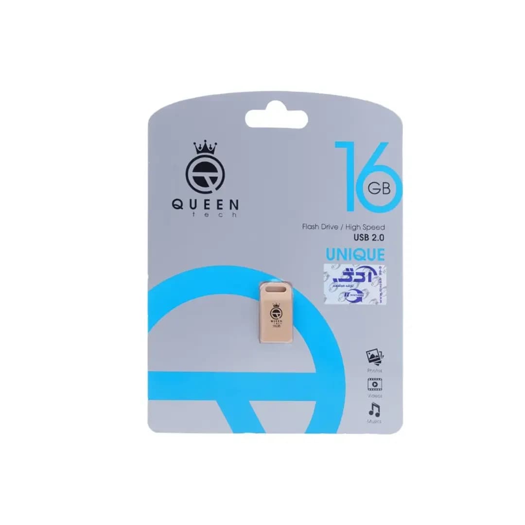 فلش مموری کوئین تک مدل UNIQUE 16G QUEEN باظرفیت 16 گیگابایت