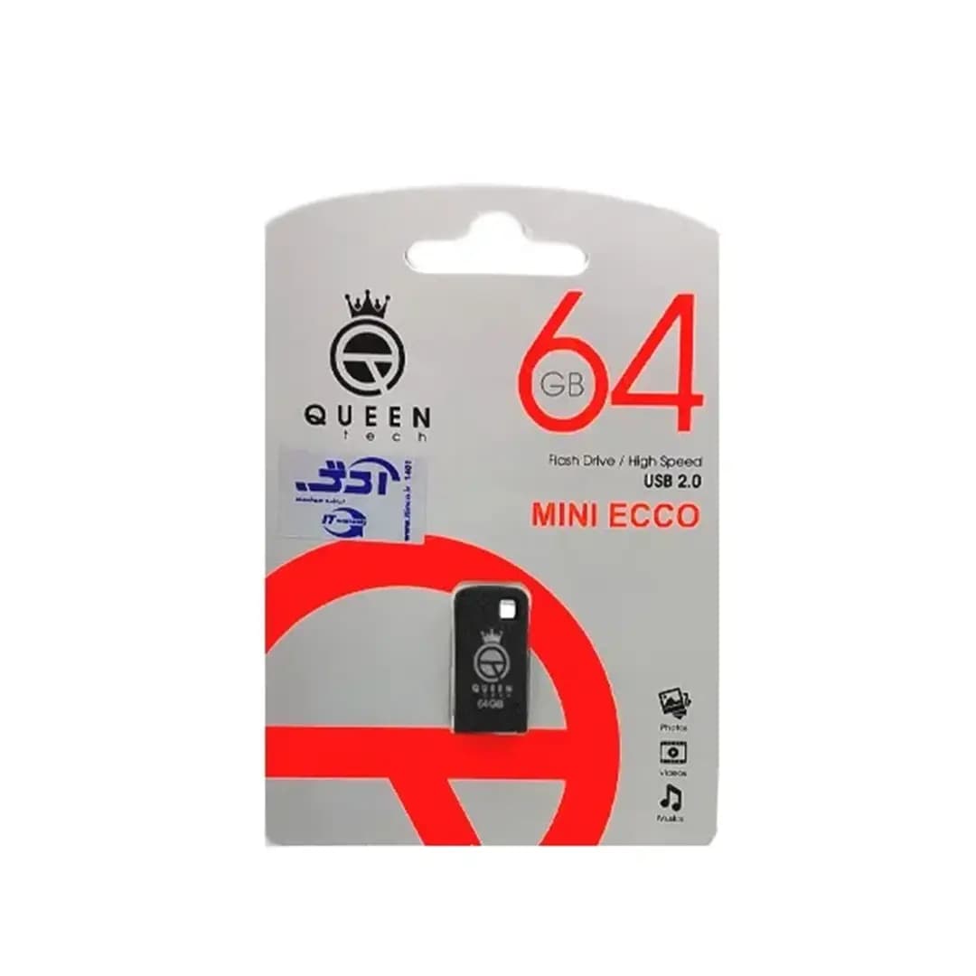 فلش مموری کوئین تک مدل MINI ECOO 64G QUEEN باظرفیت 64 گیگابایت