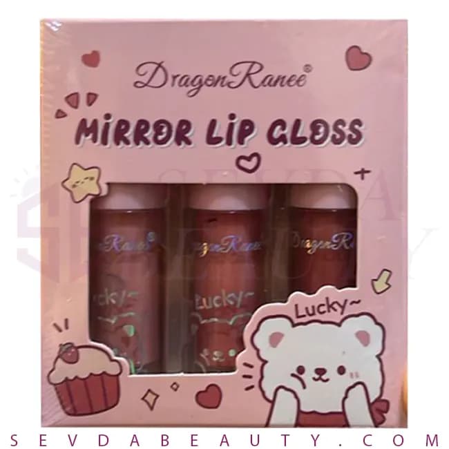 پک رژ لب دراگون سری خرسی بسته 3 عددی 03