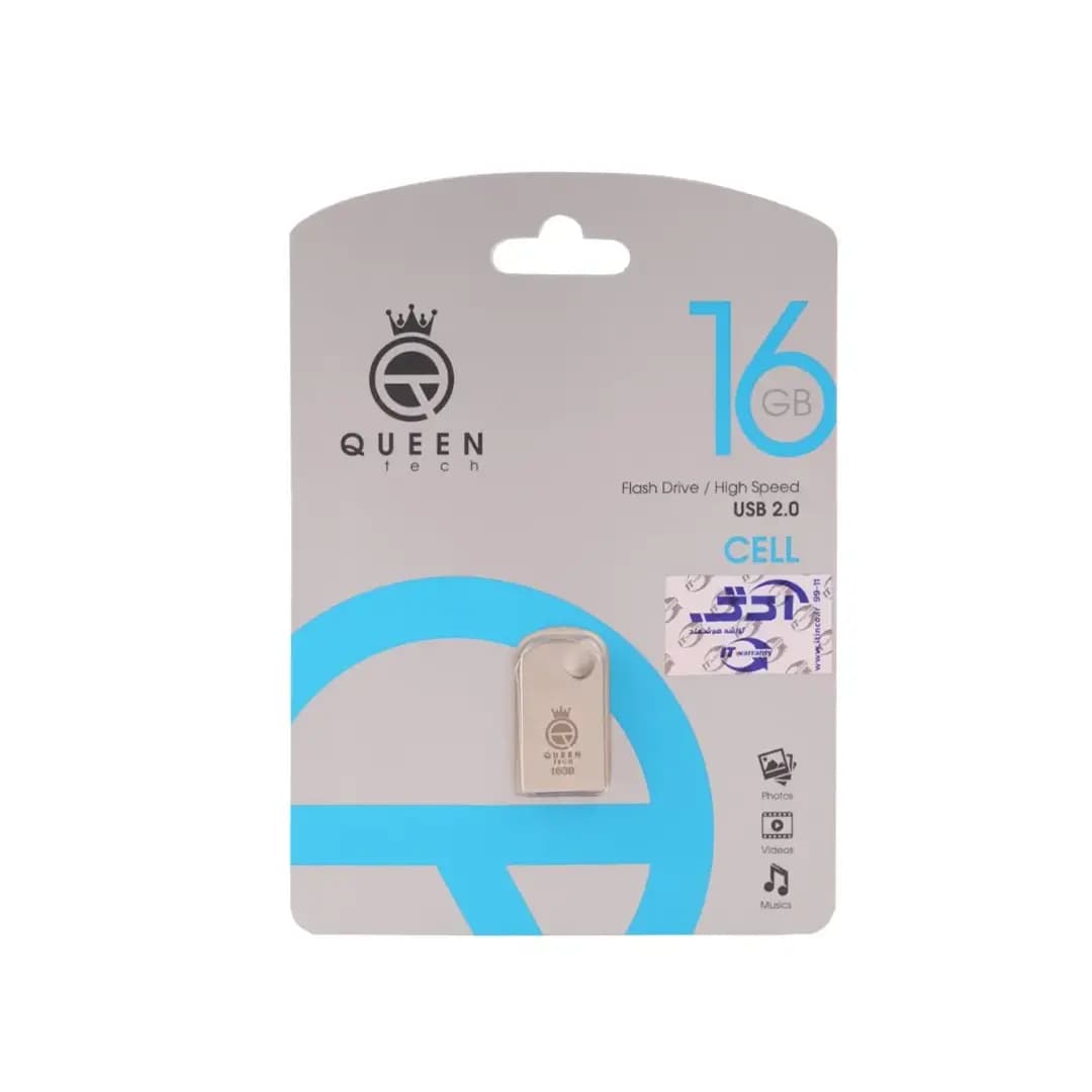 فلش مموری کوئین تک مدل CELL 16G QUEEN باظرفیت 16 گیگابایت