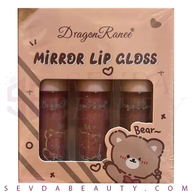 پک رژ لب دراگون سری خرسی بسته 3 عددی 02
