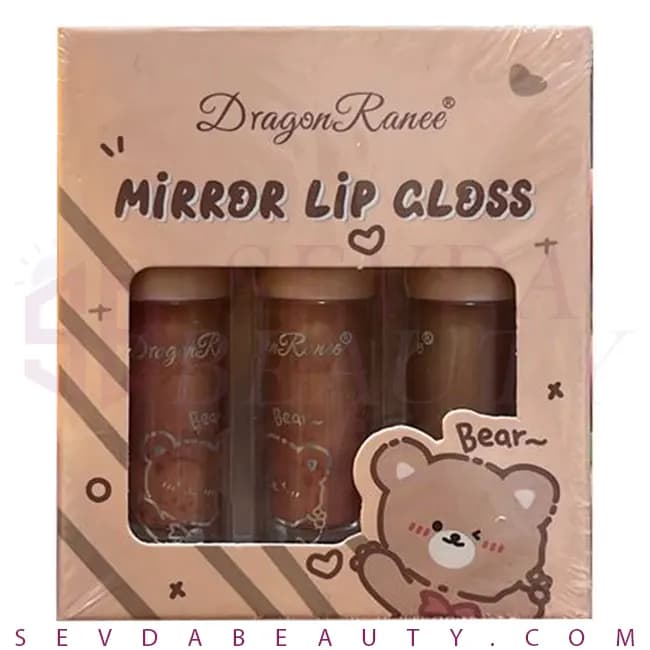 پک رژ لب دراگون سری خرسی بسته 3 عددی 01