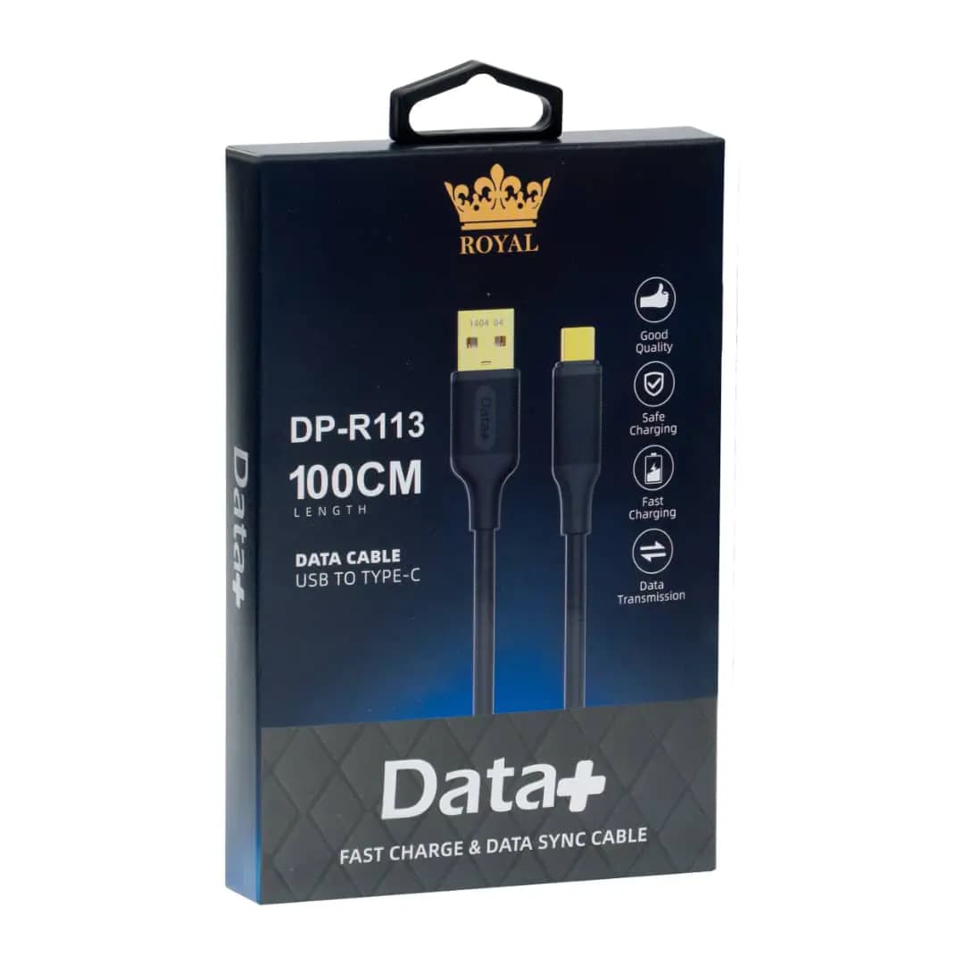 کابل شارژ USB TO TYPE-C دیتا پلاس مدل DATA PLUS DP-R113 — تصویر ۲