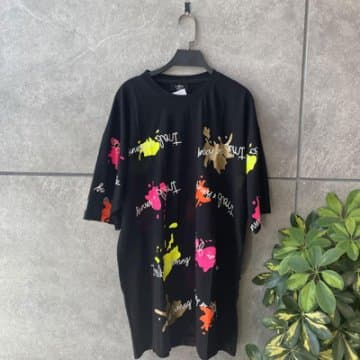 تیشرت زنانه لانگ لیون مهسا (طرح colors) کد 502074