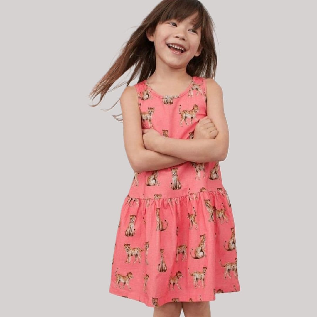 پیراهن بچگانه دخترانه اچ اند ام h&m | کد 3010/00002 — تصویر ۳